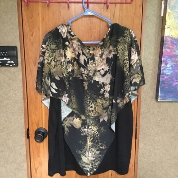 CJ Banks Brand Women’s Sz 2X 2Pc Blouse - Picture 3 of 9